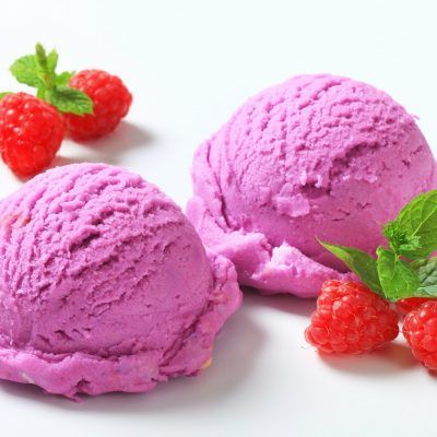 Raspberry Yogurt Ice Cream